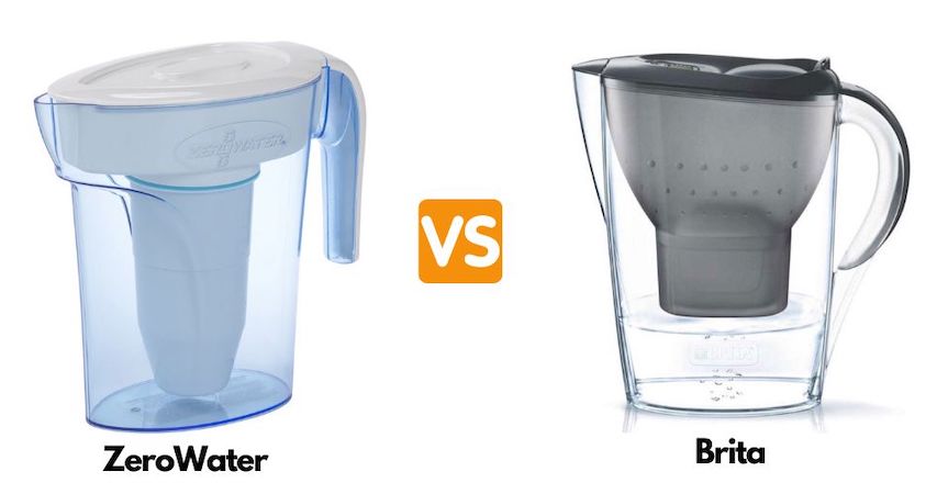 ZeroWater waterkan vs Brita waterfilterkan
